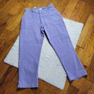 Big Bud Press Work Pants Women's Plus 2X LONG Utility Purple Grape Carpenter